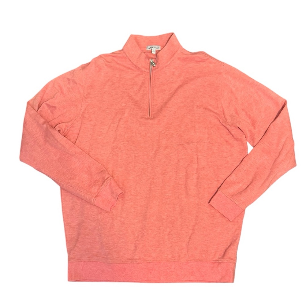 Peter Millar Men’s Crown Comfort Pullover in Cape Red Size XXL